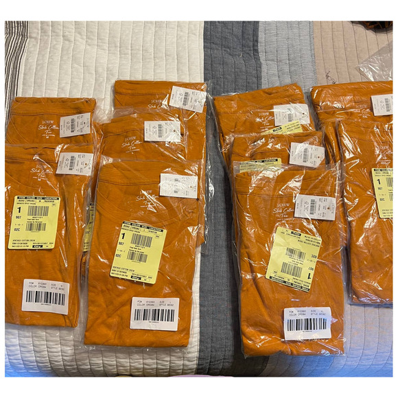 NWT J. Crew Bronzed Spice Vintage Slub Cotton Crewneck Tee - Picture 9 of 9